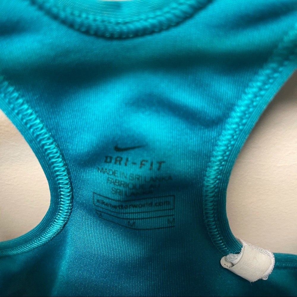 SOLD! Nike - Green Blue Sports Bra - Medium - Picture 3 of 3